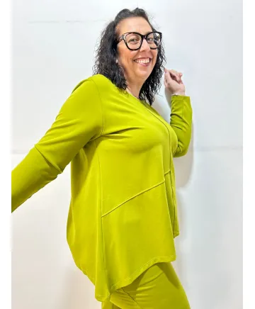 Sudadera verde Caldetas - Camisetas y Tops Tallas Grandes Sudadera verde Caldetas - Camisetas y Tops Tallas Grandes