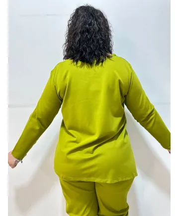 Sudadera verde Caldetas - Camisetas y Tops Tallas Grandes Sudadera verde Caldetas - Camisetas y Tops Tallas Grandes