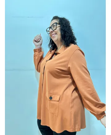 Chaqueta naranja Monclar - Chaquetas Tallas Grandes Chaqueta naranja Monclar - Chaquetas Tallas Grandes