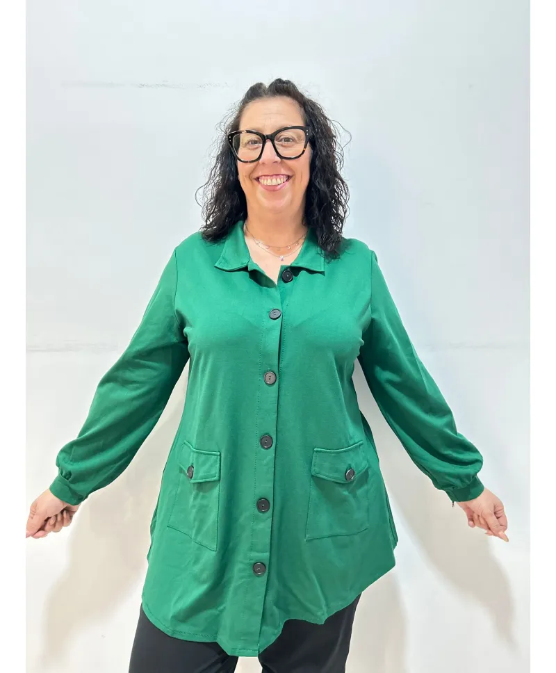 Chaqueta verde Montclar - Ropa tallas grandes mujer moderna Chaqueta verde Montclar - Ropa tallas grandes mujer moderna