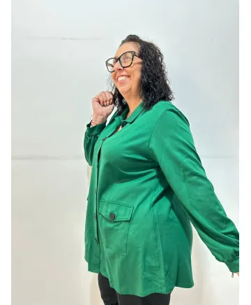 Chaqueta verde Montclar - Ropa tallas grandes mujer moderna Chaqueta verde Montclar - Ropa tallas grandes mujer moderna
