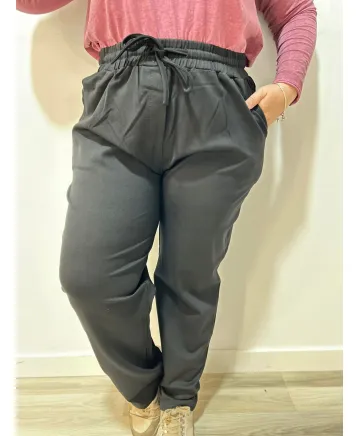 Pantalon negro  Cambados - Pantalones Tallas Grandes