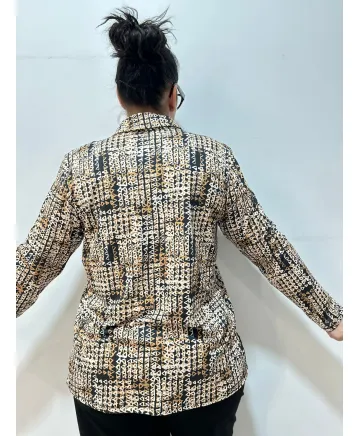 Blusa pliegue Caldas - Ropa tallas grandes mujer moderna Blusa pliegue Caldas - Ropa tallas grandes mujer moderna