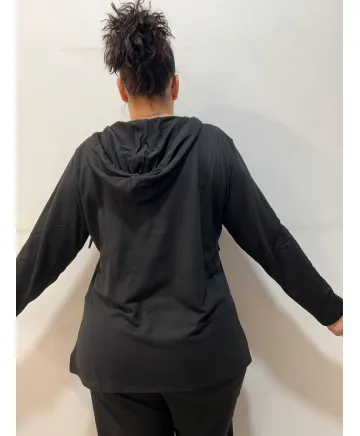 Camiseta negra Algaba - Camisetas y Tops Tallas Grandes