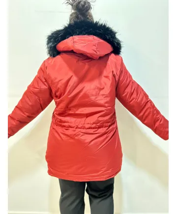 Parka Roja Cerdero - Ropa tallas grandes mujer moderna