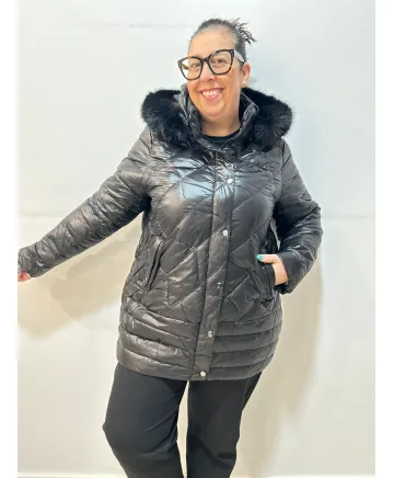 Chaqueta capucha Somoza - Ropa tallas grandes mujer moderna