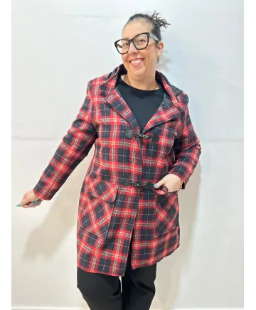 Chaqueta cuadros Fonsagrada - Ropa tallas grandes mujer moderna