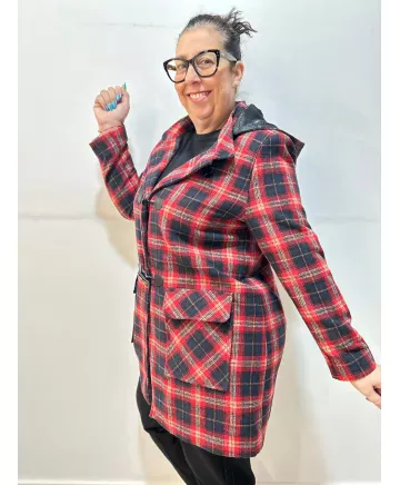 Chaqueta cuadros Fonsagrada - Ropa tallas grandes mujer moderna