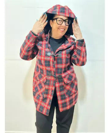 Chaqueta cuadros Fonsagrada - Ropa tallas grandes mujer moderna