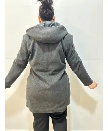 Abrigo gris Alanis - Ropa tallas grandes mujer moderna