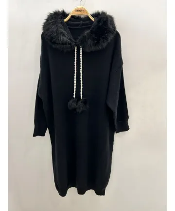 Vestido capucha Aloe - Ropa tallas grandes mujer moderna