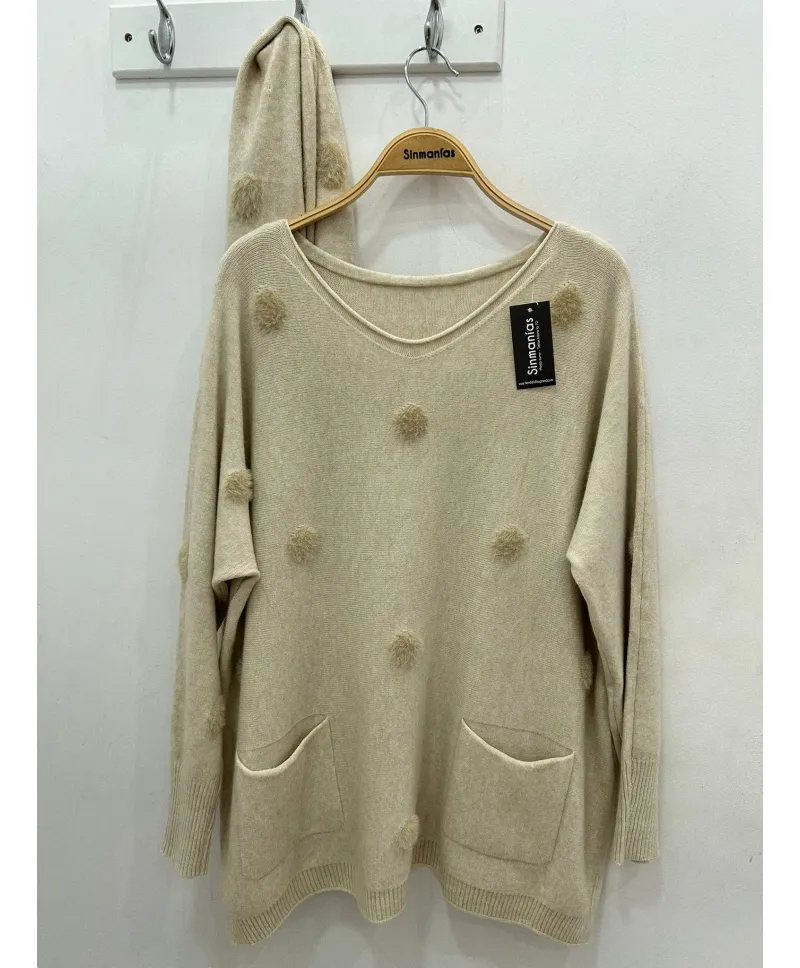 Jersey bufanda Camelia - Jerseys Tallas Grandes