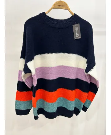 Jersey rayas Glicina - Jerseys Tallas Grandes