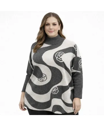 Jersey estampado Rosa - Jerseys Tallas Grandes