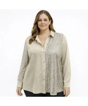 Camisa beig Azalea - Camisa Fantasia