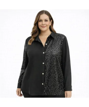 Camisa negra Azalea - Camisa Fantasia