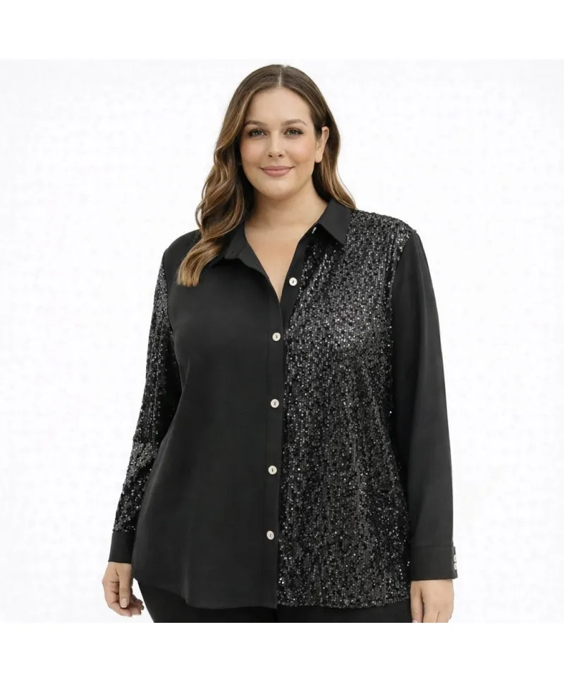 Camisa negra Azalea - Camisa Fantasia