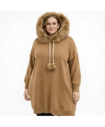 Vestido capucha Aloe - Vestidos Tallas Grandes