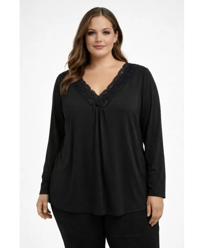 Camiseta lencera Olot - Camisetas y Tops Tallas Grandes