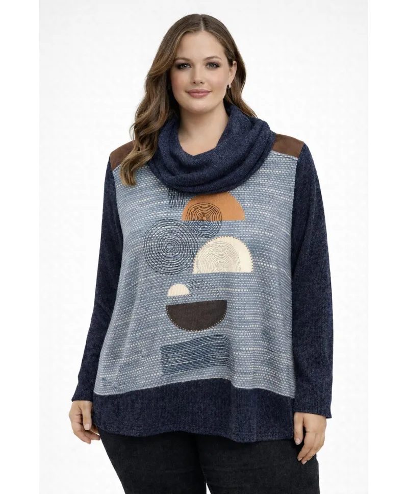 Jersey espiral Girasol - Ropa tallas grandes mujer moderna