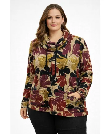 Jersey hojas Cilantro - Ropa tallas grandes mujer moderna