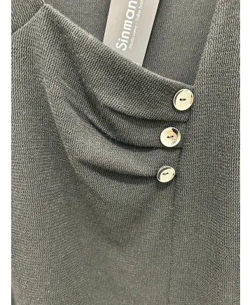 Camiseta negra Trapecio - Ropa tallas grandes mujer moderna