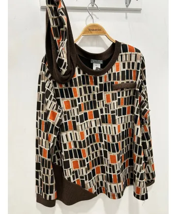 Jersey badana Lirio - Ropa tallas grandes mujer moderna