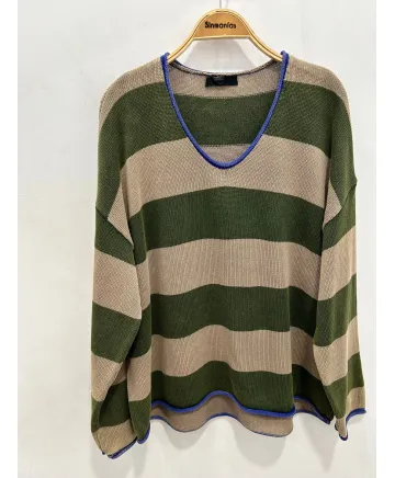 Jersey rayas Brezo - Jerseys Tallas Grandes