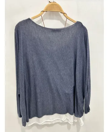 Camiseta doble Girasol - Ropa tallas grandes mujer moderna