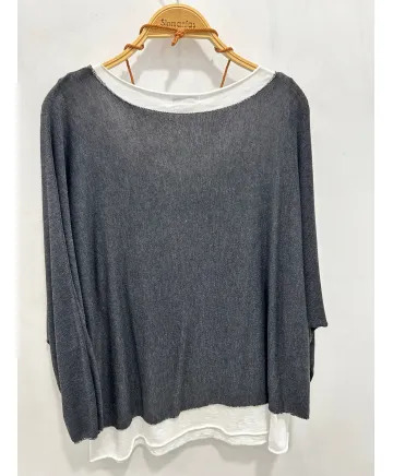 Camiseta doble Girasol - Ropa tallas grandes mujer moderna