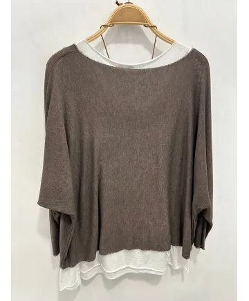 Camiseta doble Girasol - Ropa tallas grandes mujer moderna