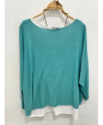 Camiseta doble Girasol - Ropa tallas grandes mujer moderna