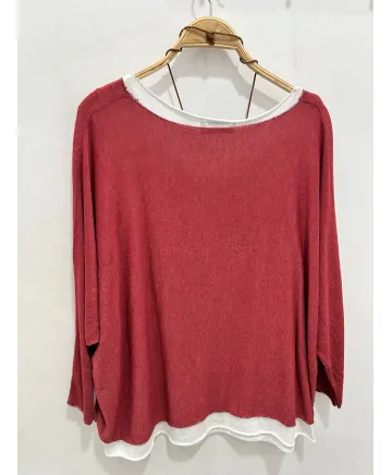 Camiseta doble Girasol - Ropa tallas grandes mujer moderna