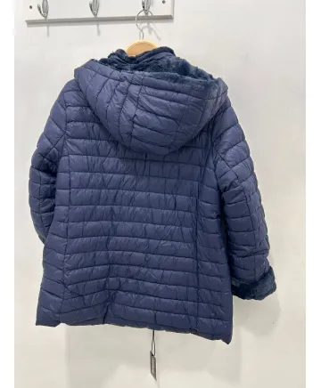 Parka  azul Melisa - Ropa tallas grandes mujer moderna