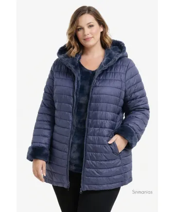 Parka  azul Melisa - Chaquetas Tallas Grandes