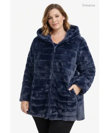 Parka  azul Melisa - Chaquetas Tallas Grandes