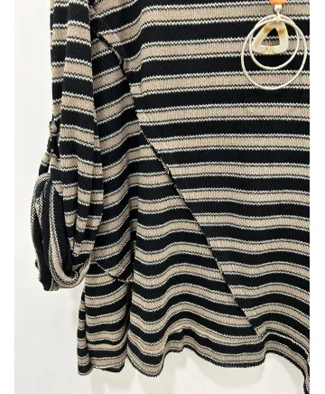 Camiseta rayas Gazaina - Ropa tallas grandes mujer moderna