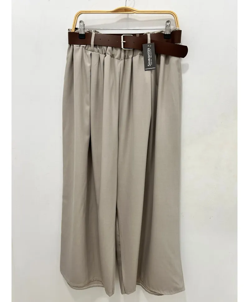 Pantalon ancho Bambu - Pantalones Tallas Grandes