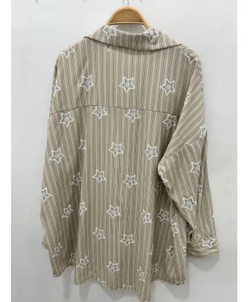 Camisa estrellas Lantana - Camisas Tallas Grandes