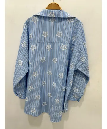 Camisa estrellas Lantana - Camisas Tallas Grandes