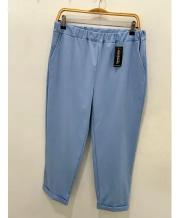 Pantalon elástico Lavanda - Pantalones Tallas Grandes