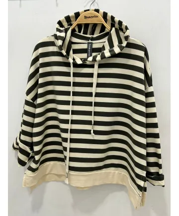 Sudadera rayas Hiedra - Sudaderas Tallas Grandes