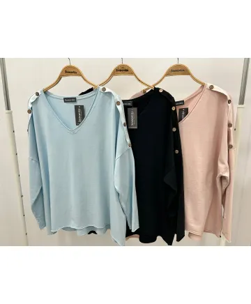 Camiseta botones Elite - Camisetas y Tops Tallas Grandes