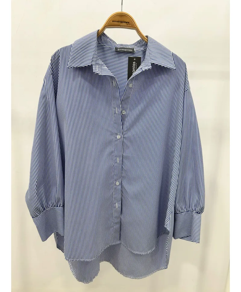 Camisa rayas Boheme - Ropa tallas grandes mujer moderna