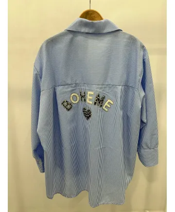 Camisa rayas Boheme - Ropa tallas grandes mujer moderna