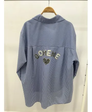 Camisa rayas Boheme - Ropa tallas grandes mujer moderna