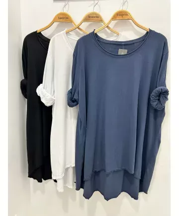 Camiseta basica Perla - Ropa tallas grandes mujer moderna