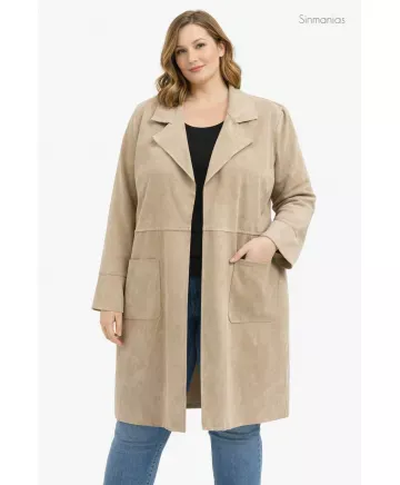 Chaqueta antelina Peonia - Chaquetas Tallas Grandes