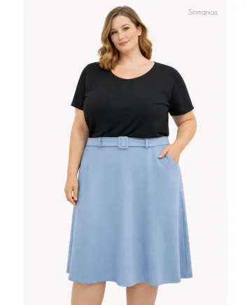 Falda punto Clavelina - Faldas Tallas Grandes