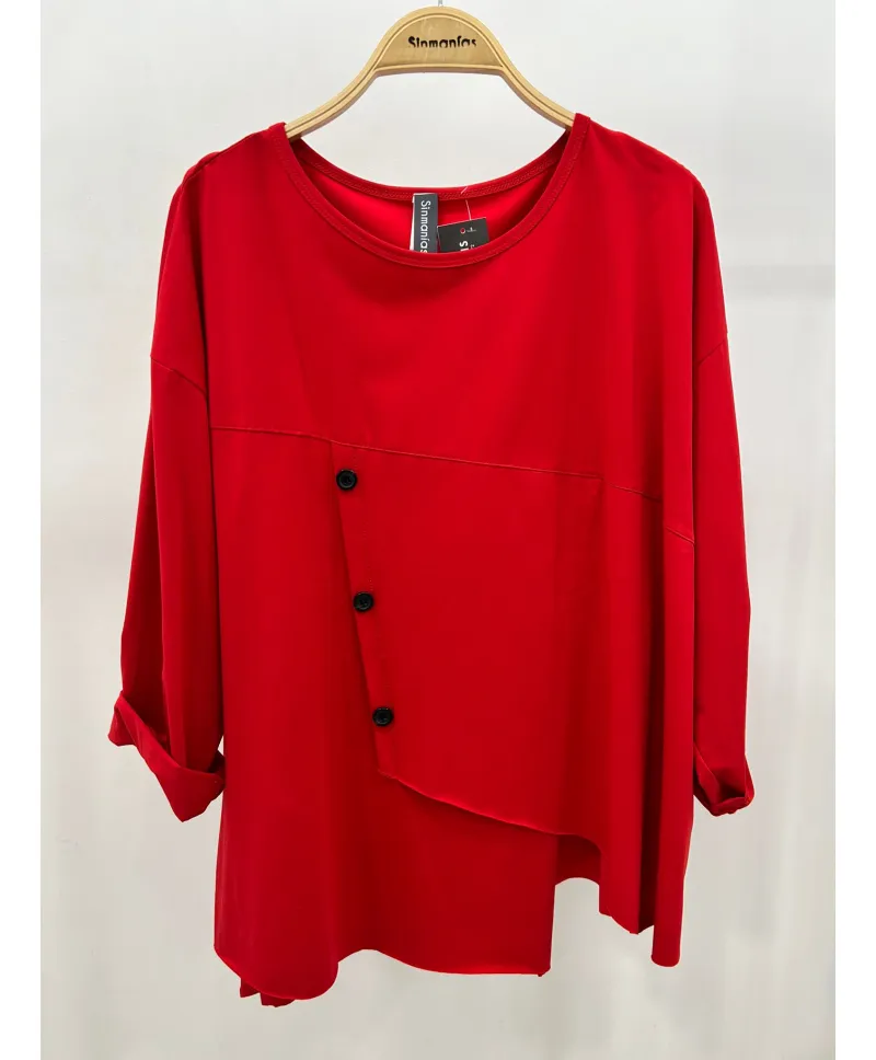 Camiseta boton Max - Camisetas y Tops Tallas Grandes